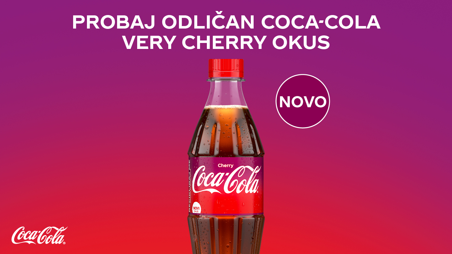 Slik aprikazuje Coca-Cola Cherry flašicu