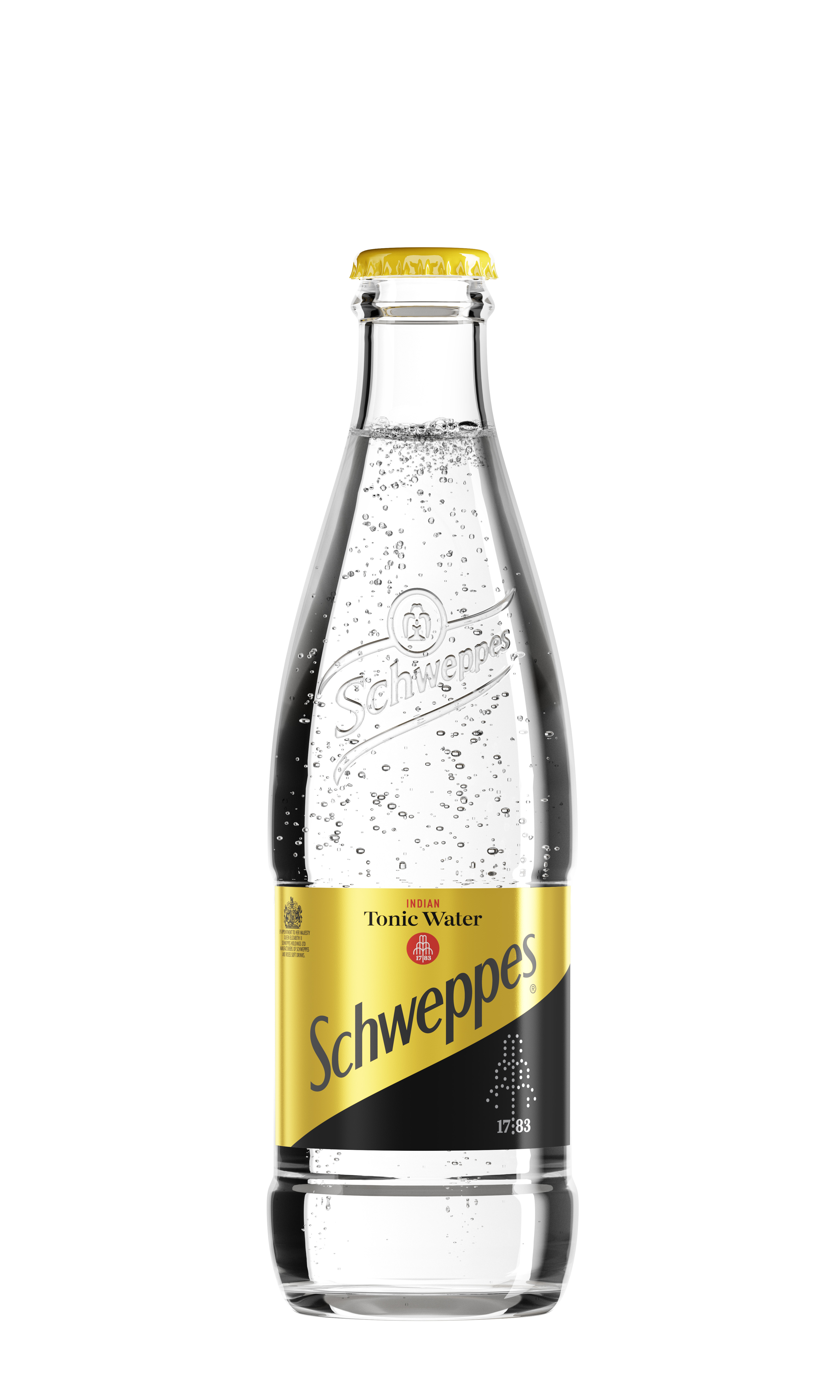 Schweppes flašica sa bijelom pozadinom