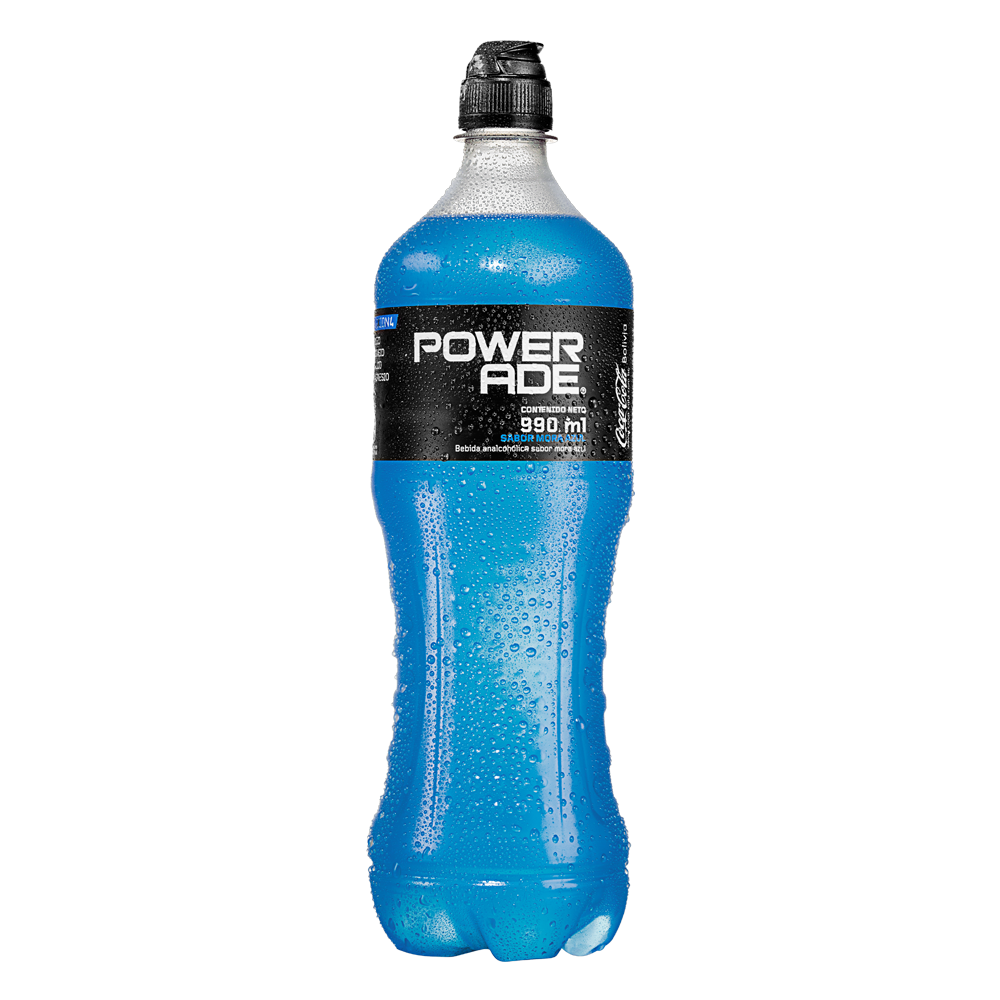 Botella de Powerade Mora Azul 990ml