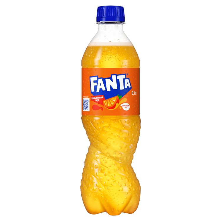 Бутылка Fanta со вкусом апельсина