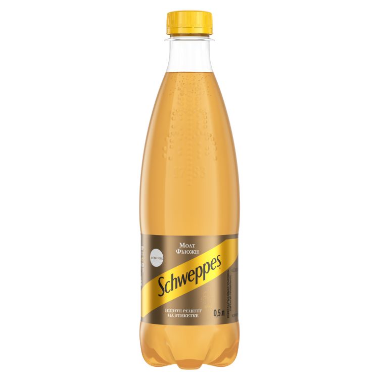 Бутылка Schweppes МОЛТ ФЬЮЖН