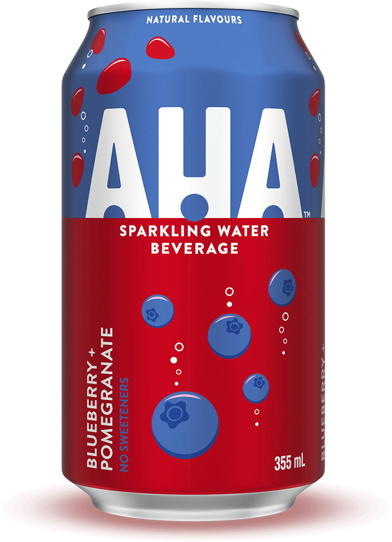 AHA Blueberry + Pomegranate 355 mL can