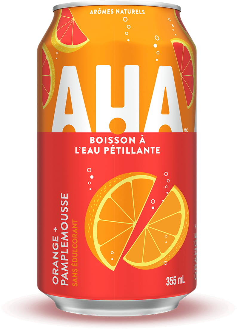 AHA Orange + Pamplemousse 355 mL canette