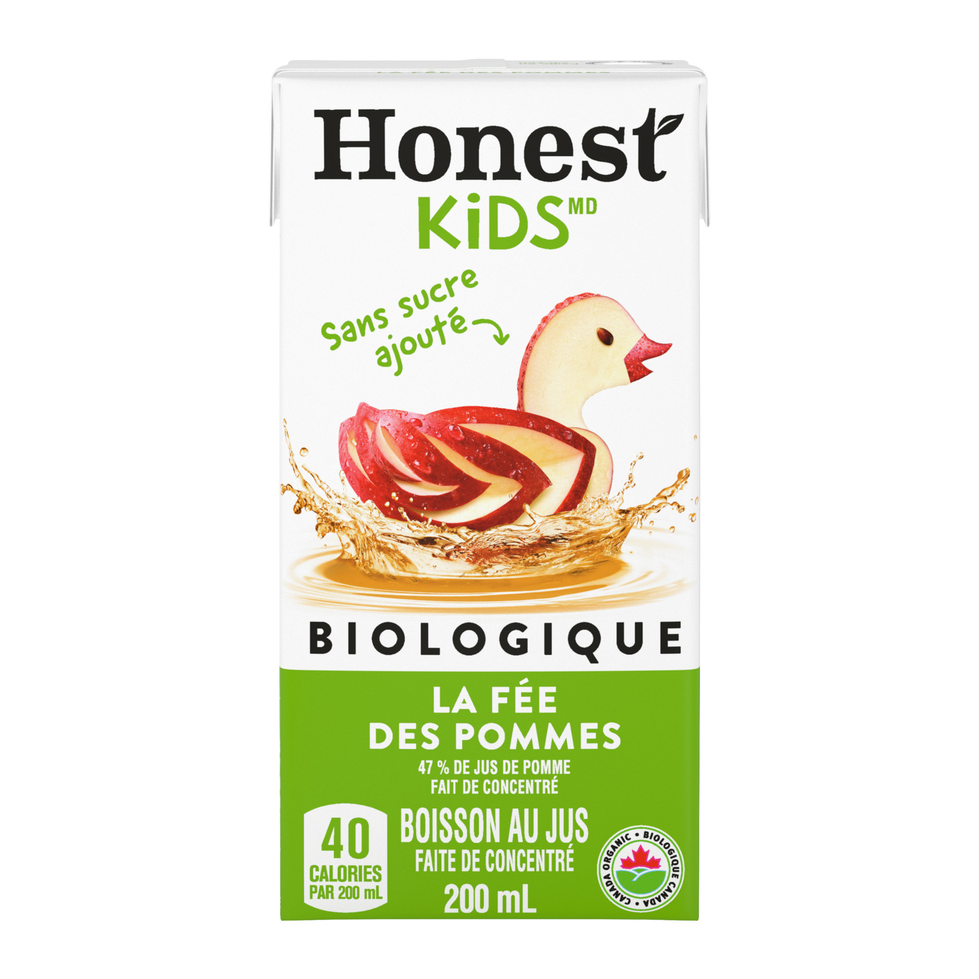 Honest Kids Pomme 200 mL emballage