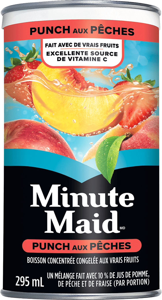 Minute Maid Punch aux pêches 295 mL boîte surgelée