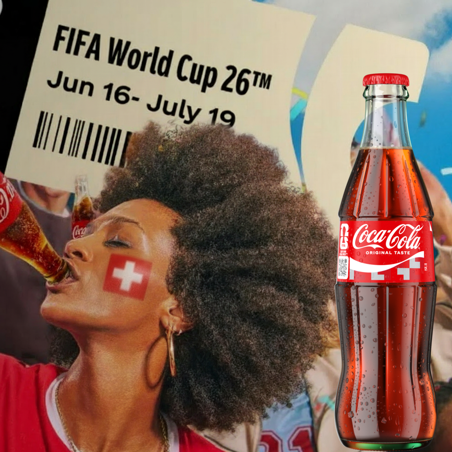 Capture d'écran de l'application Coca-Cola montrant des récompenses, des jeux et des actualités.