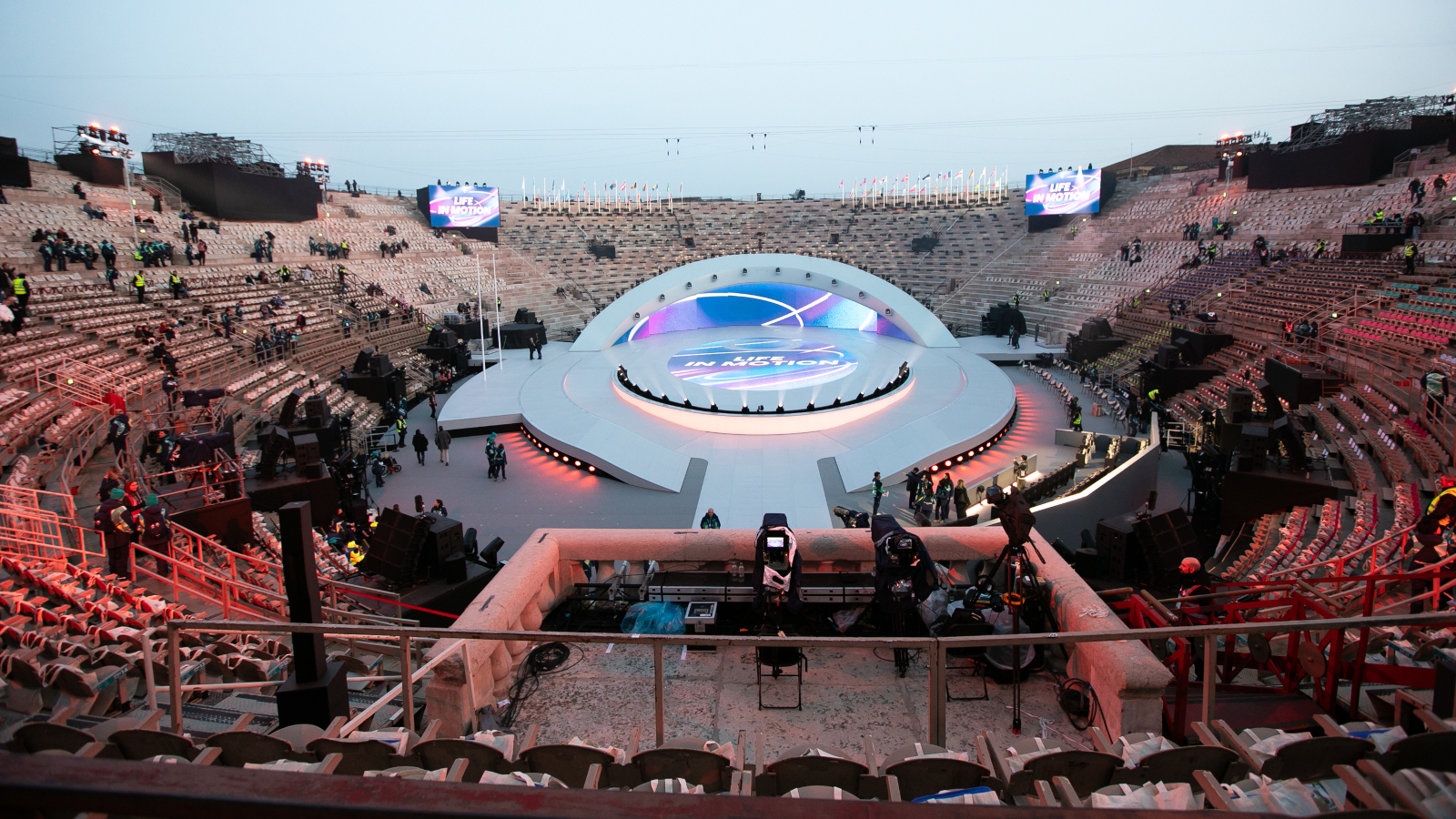 Le stade de la cérémonie d'ouverture des Jeux paralympiques d'hiver 2026 à Vérone.