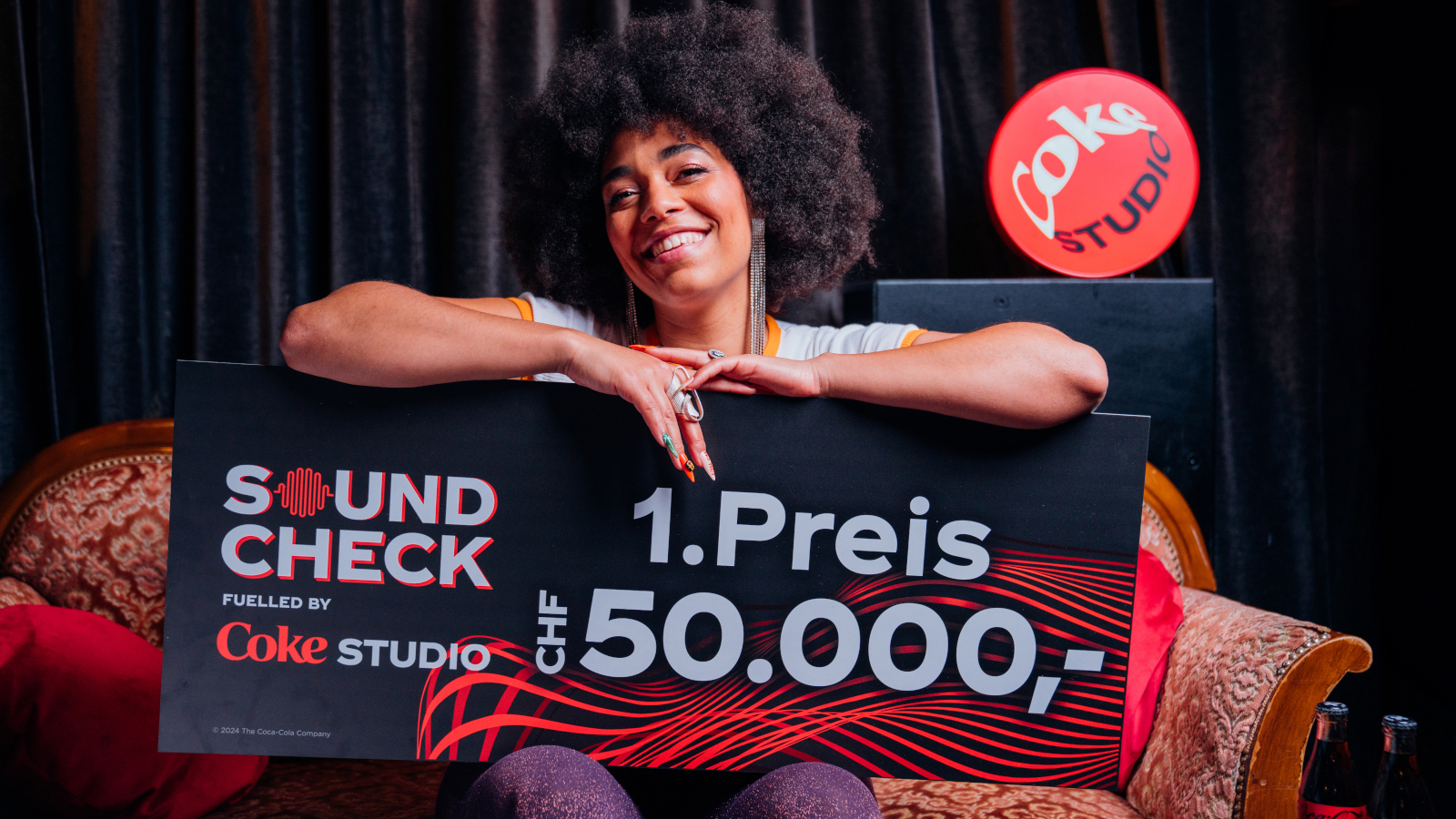 Mo'Mot at her CokeSTUDIO Soundcheck Victory in 2024