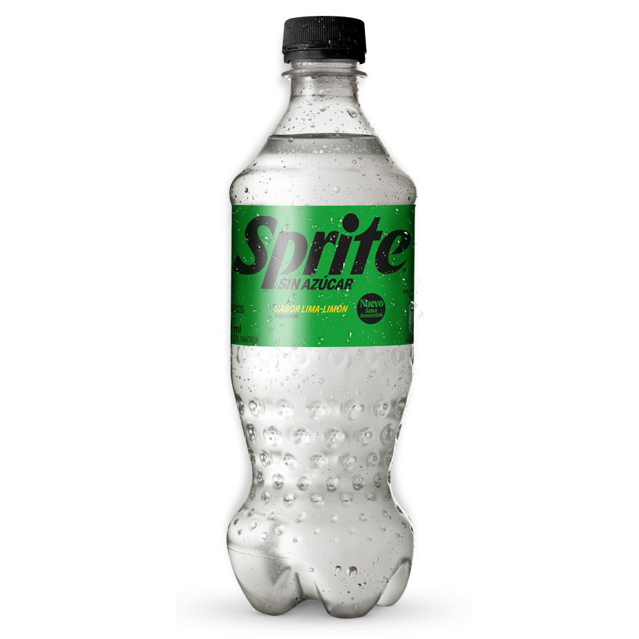 Botella 500 cc Sprite sabor Lima Limón Sin Azúcar. 