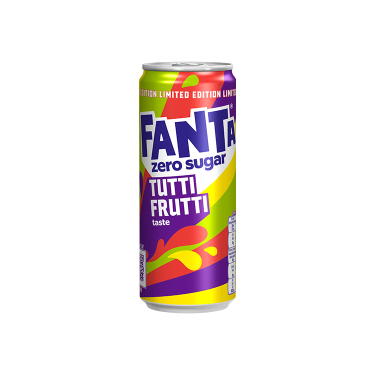 Fanta Zero Tutti Frutti plechovky 