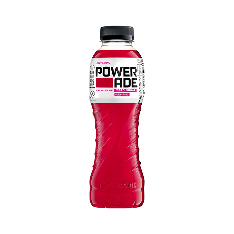 Powerade Blackcurrant Zero sportovní izotonický nápoj PET lahev