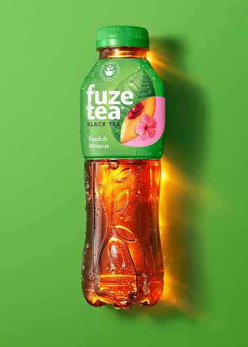 A bottle of Fuz Tea