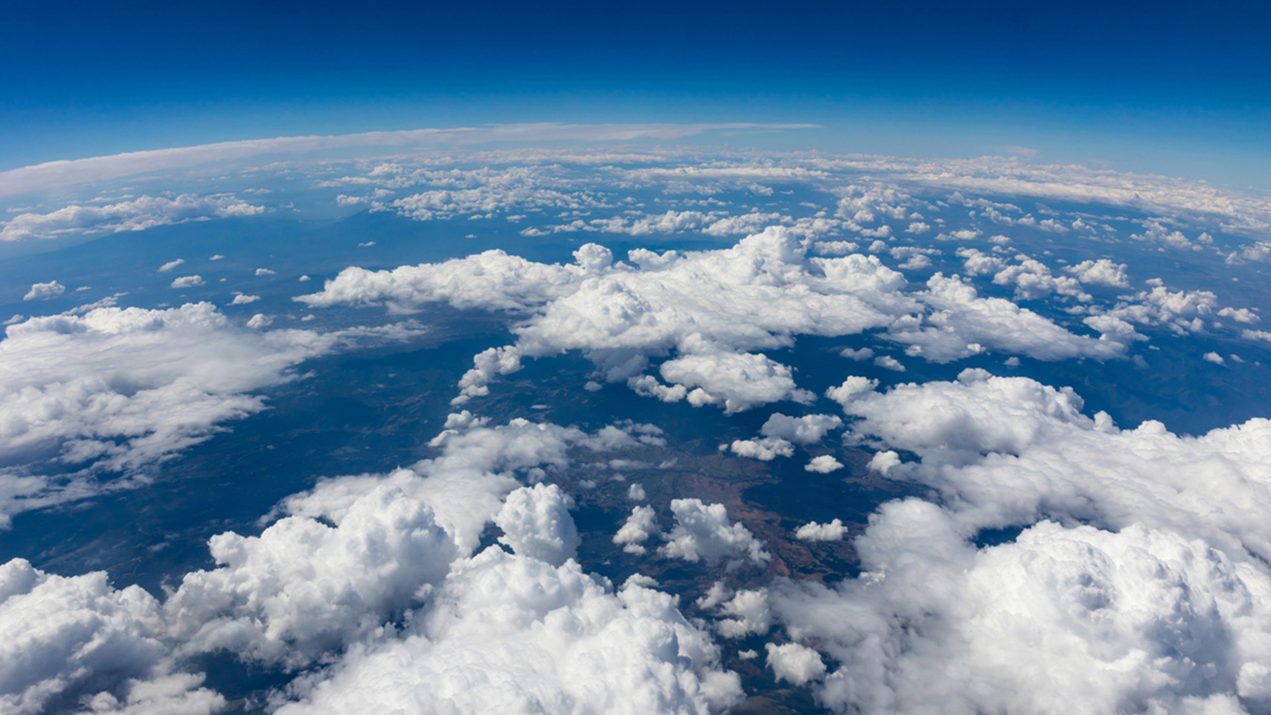 Image of clouds above Earth
