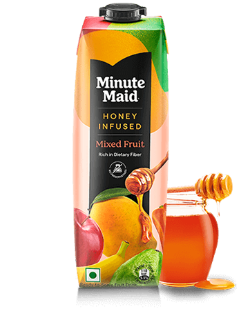शहद से भरपूर Minute Maid का टेट्रा पैक - मिक्स्ड फ्रूट