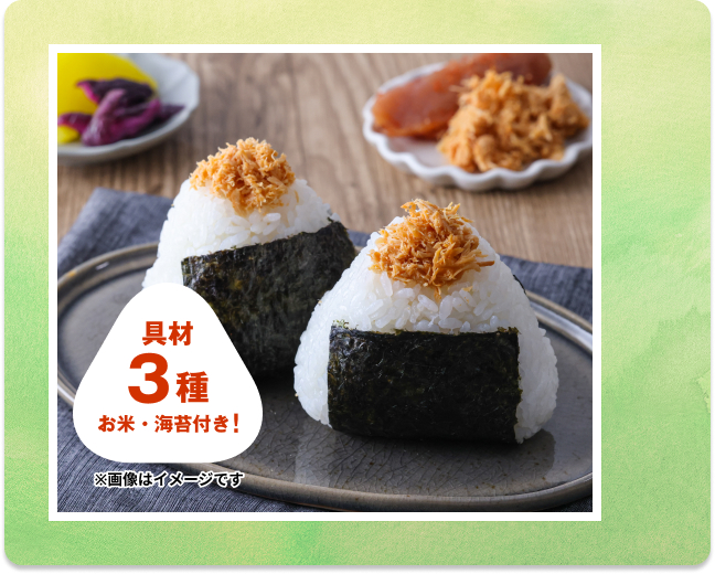【5ポイントで応募】 富澤商店 厳選具材3種の おにぎりセット