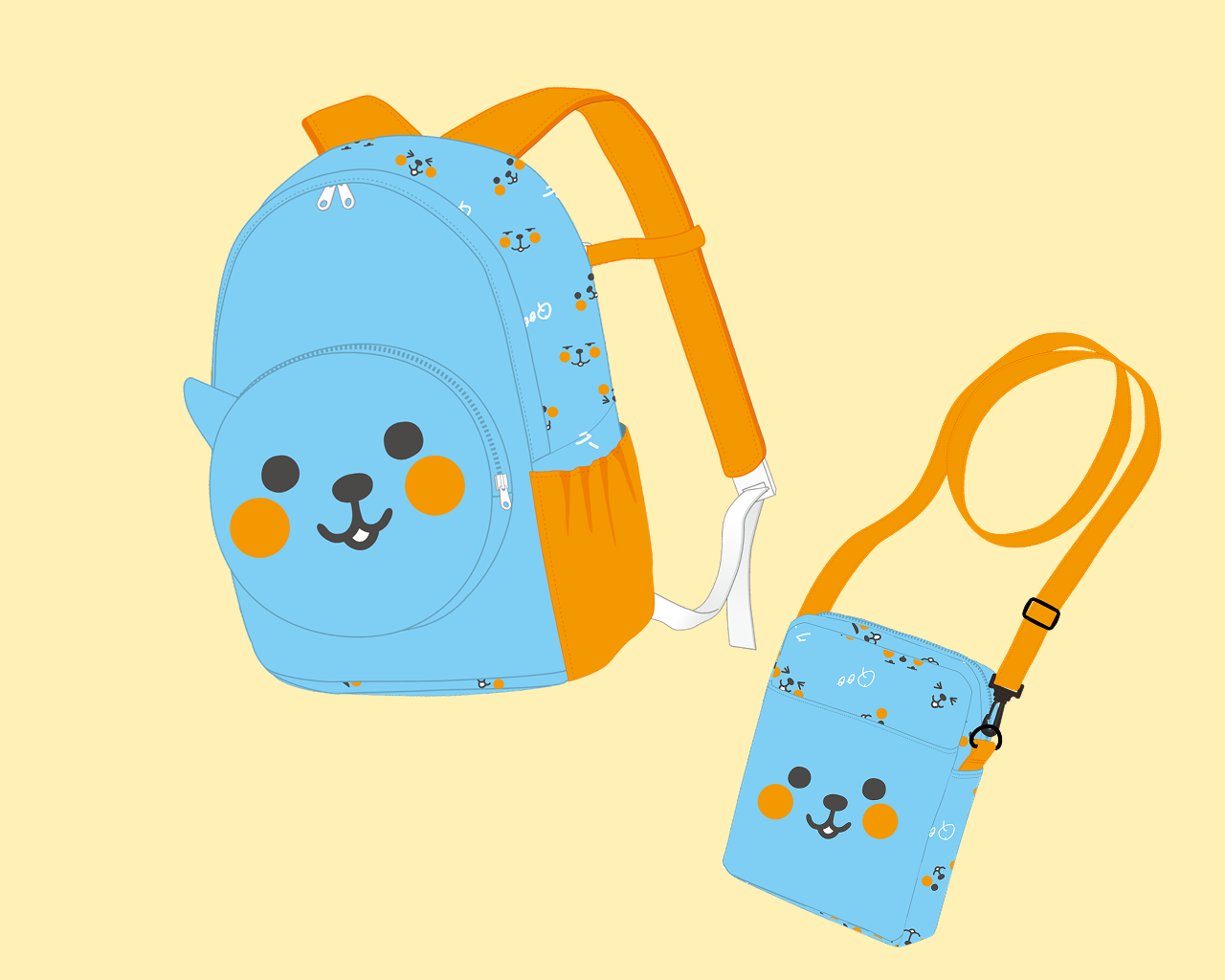 【3ポイントコース】Qoo親子バッグ