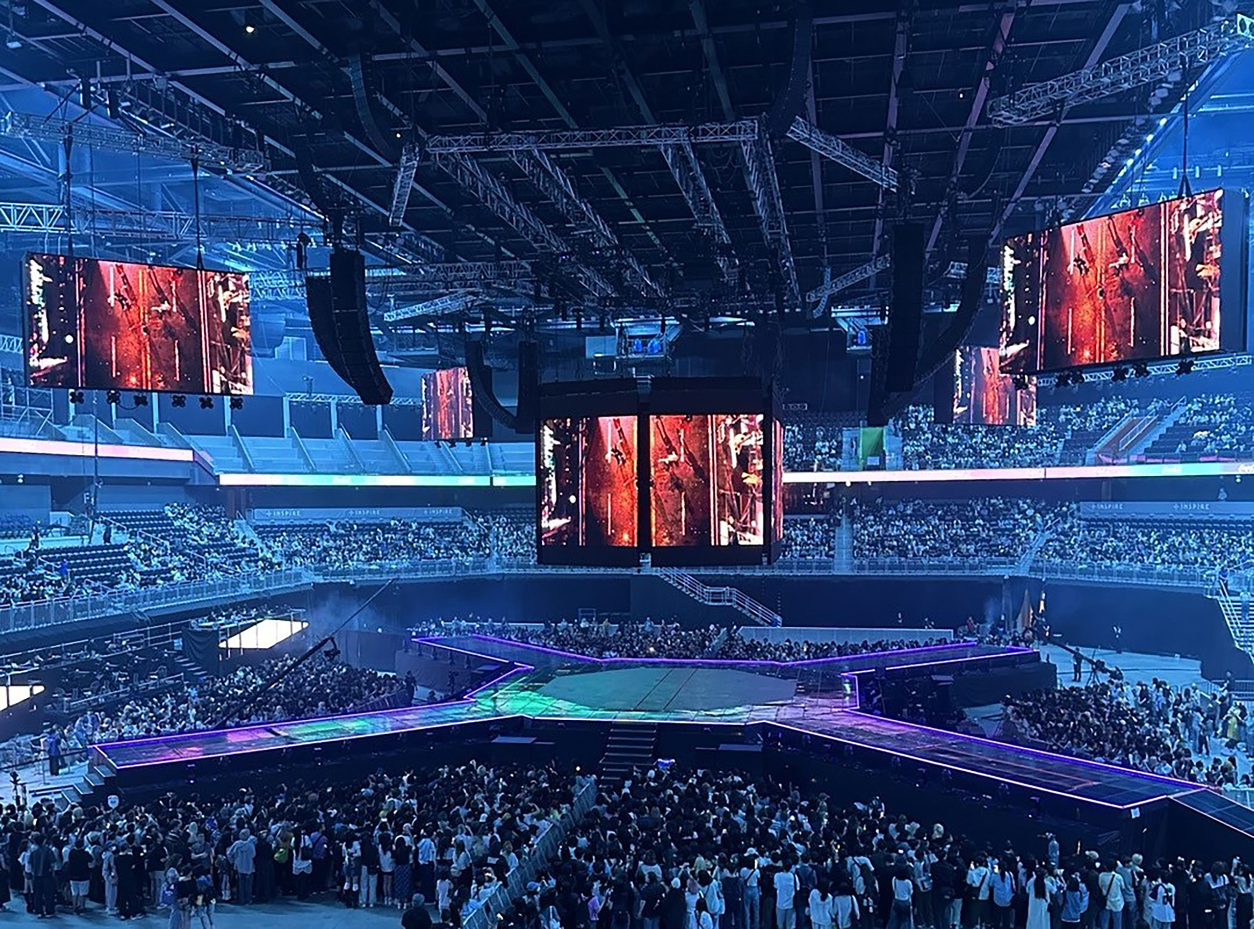 인스파이어 아레나홀의 전경