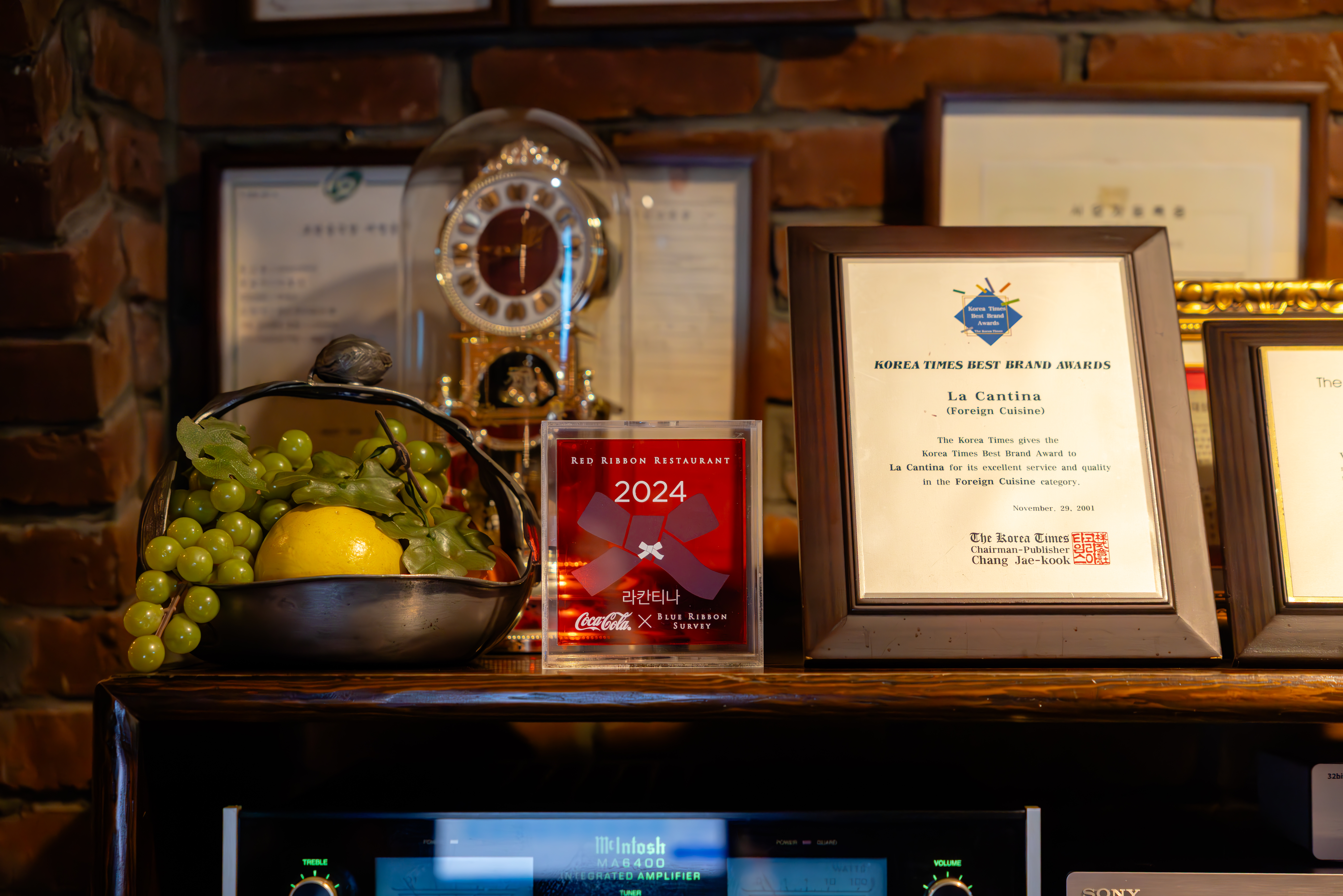 라칸티나 레드리본 명패