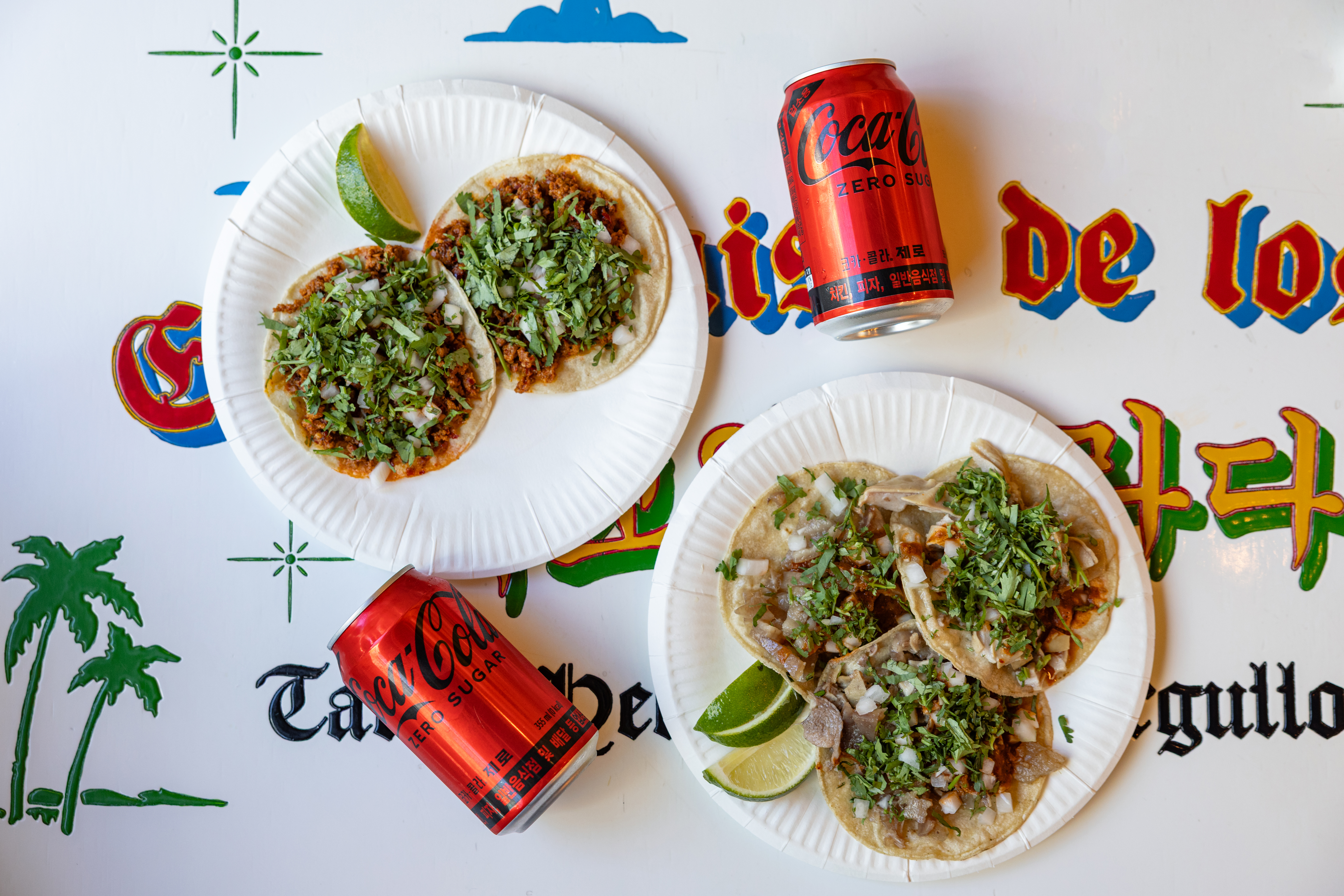 ‘비야게레로’의 대표 메뉴들과 코카-콜라 제로