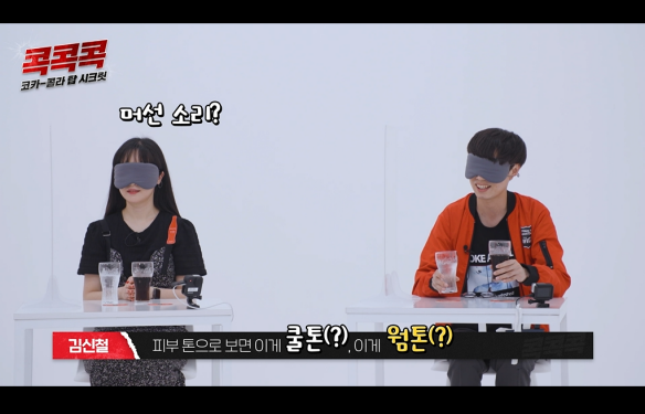 피부톤으로 보면 이게 쿨톤(?) 이게 웜톤(?)