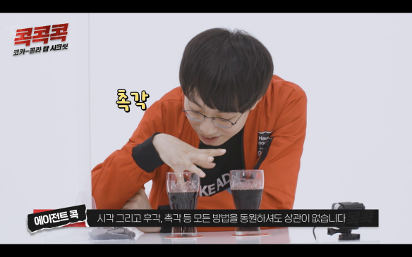 콕콕콕 코카-콜라 탑 시크릿 각 Hav KEAD 에이전트콕 시각 그리고 후각