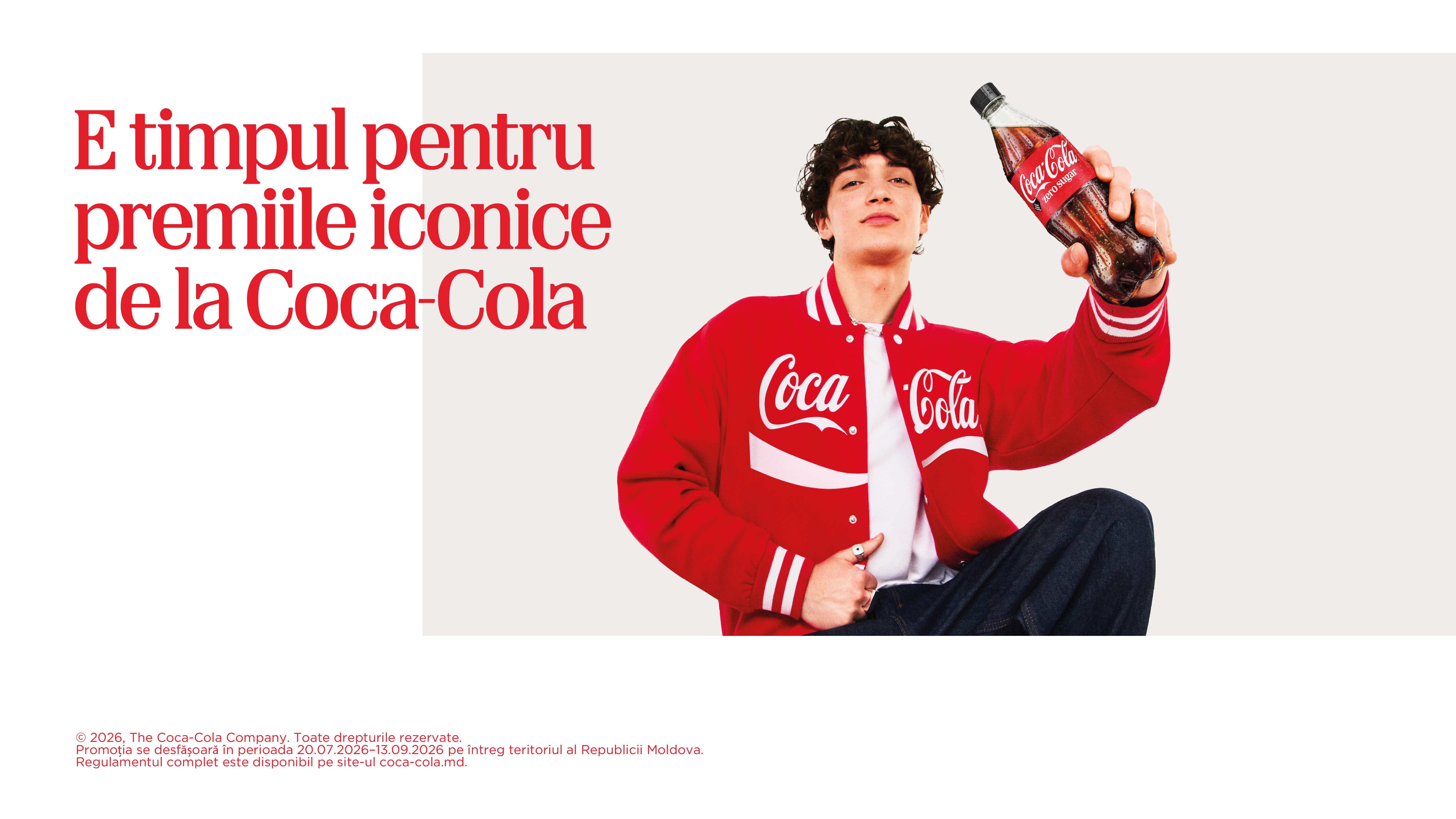 Premiile campaniei Coca-Cola Icon, alaturi de textul Introdu codul