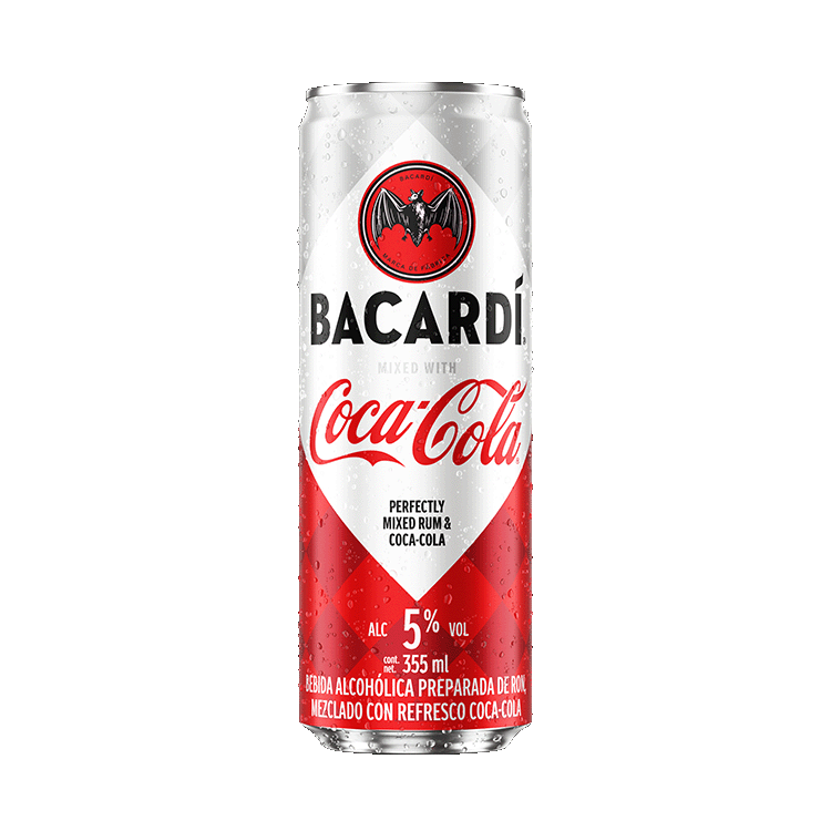 Lata de Bacardí & Coca-Cola