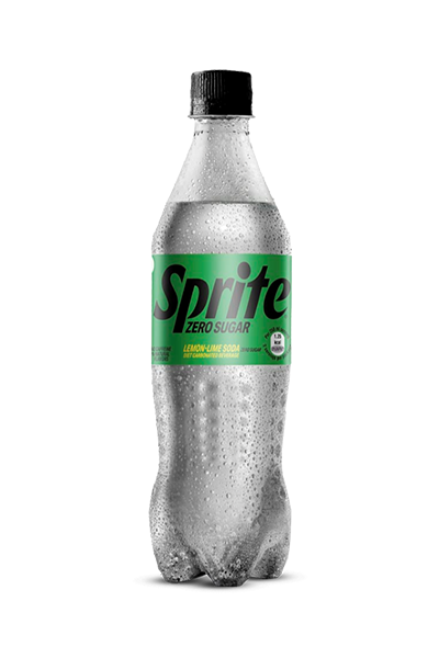 Sprite Zero energy and nutrients
