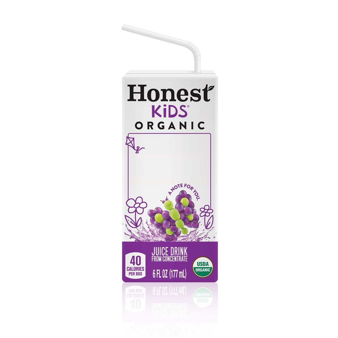 Honest Kids Goodness Grapeness Pouches, 6.75 fl oz, 8 Pack