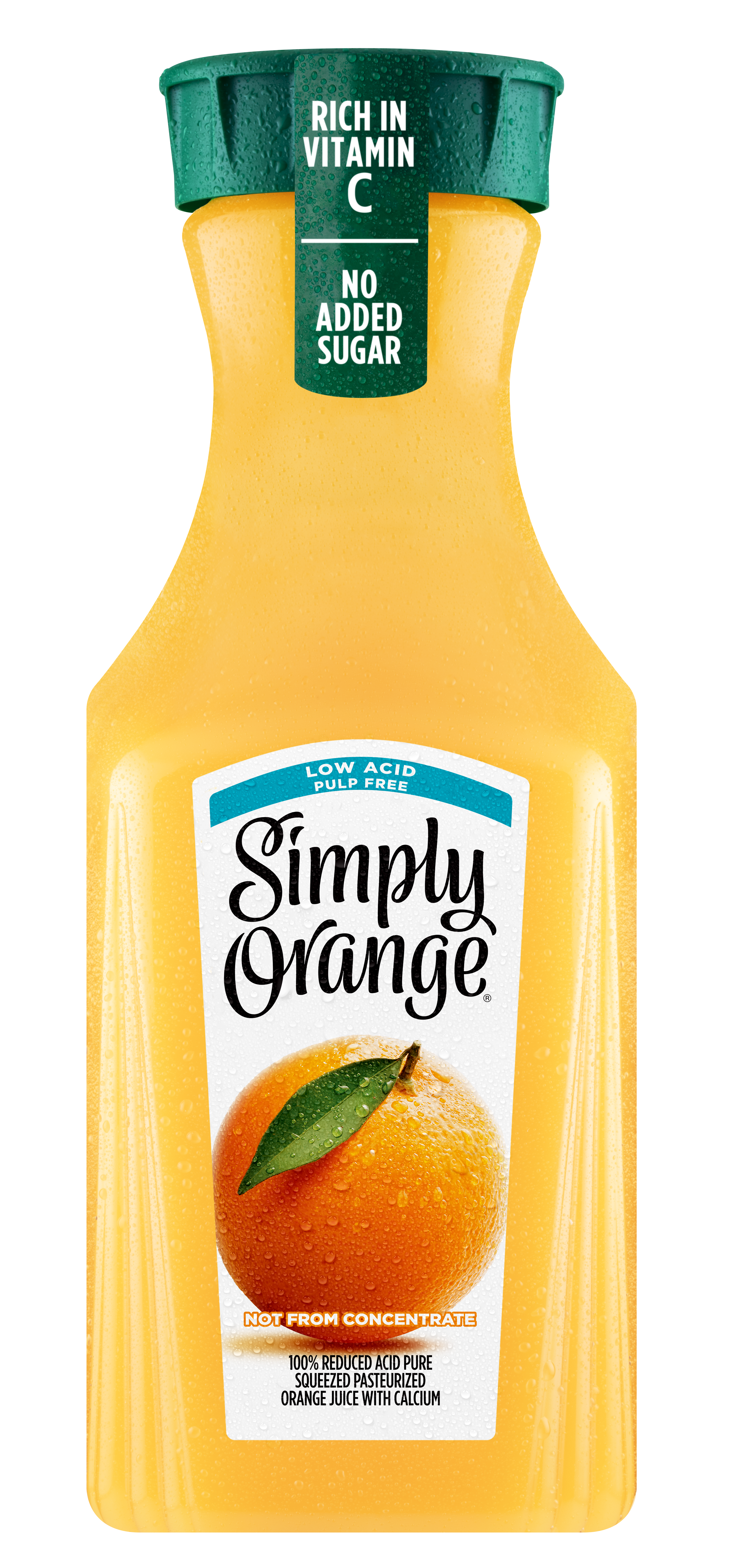 Simply Orange Low Acid Juice 100 Bottle, 52 fl oz