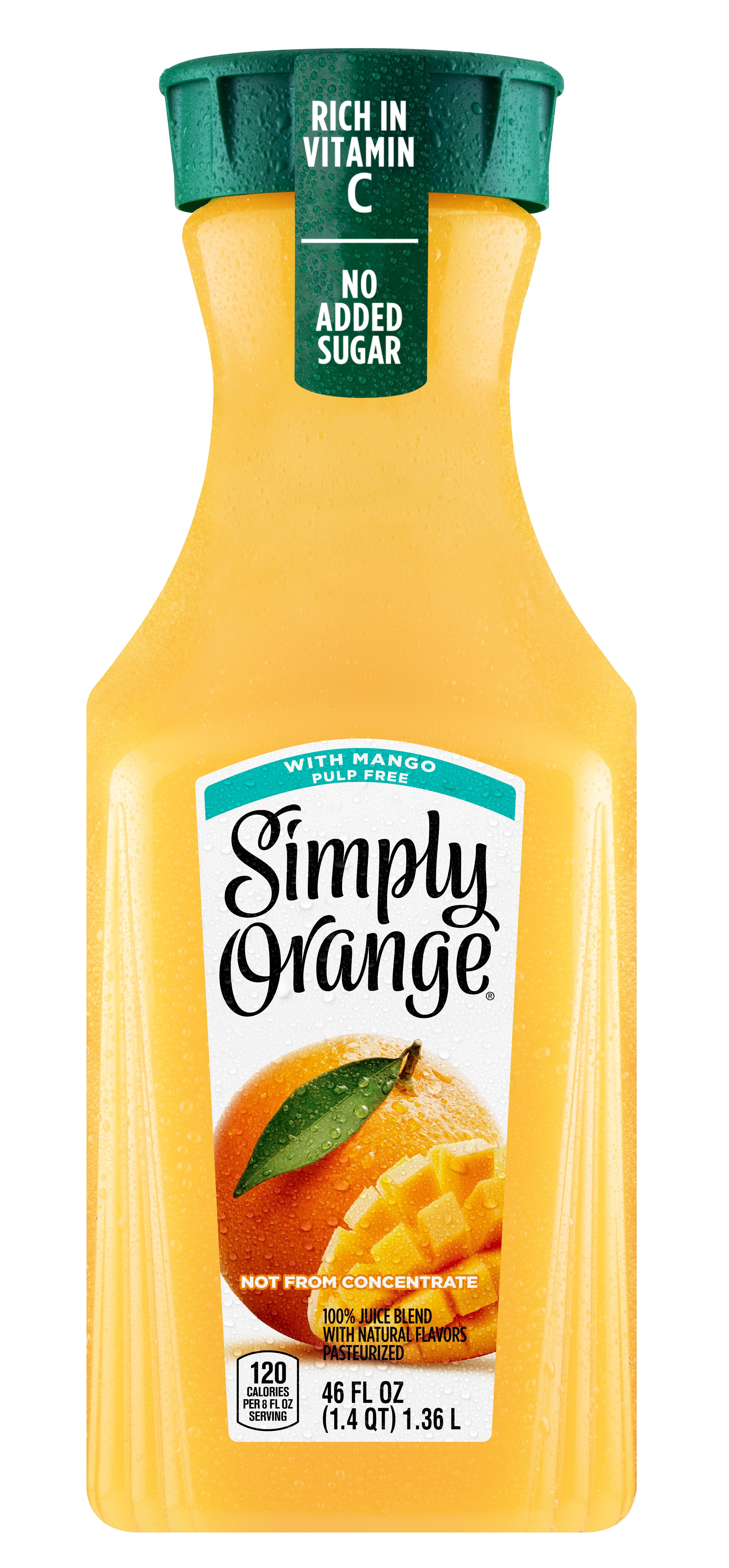 Simply Orange w/ Mango Juice Bottle, 11.5 fl oz