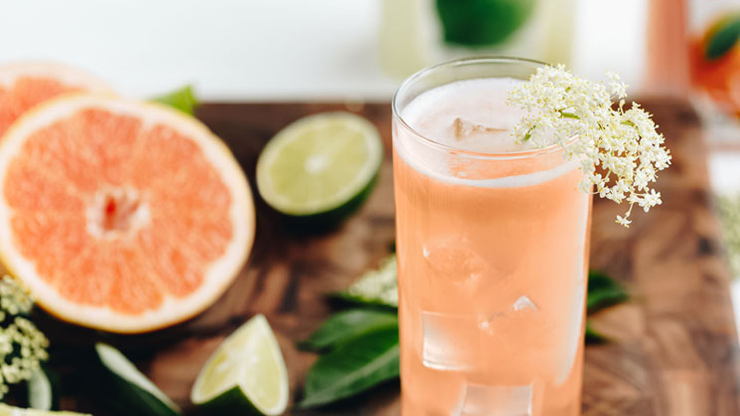 Simply Grapefruit® Limeade with Elderflower Cocktail Recipe