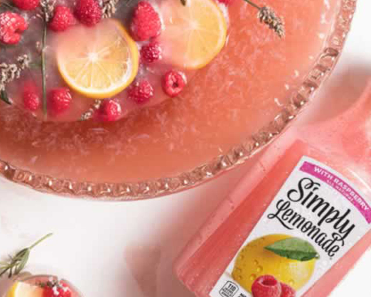 Simply Lemonade® with Raspberry Punch & Halo Ice Ring Recipes