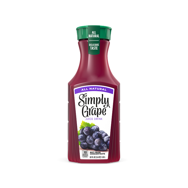 Simply Grape Bottle, 52 fl oz