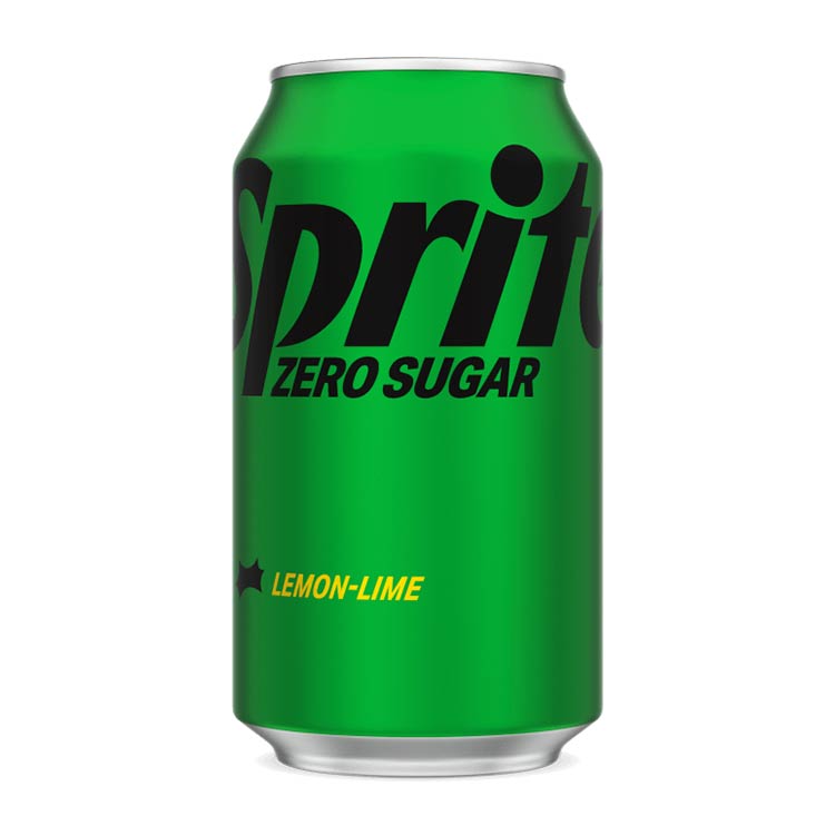 Sprite Zero Sugar can and bottle
