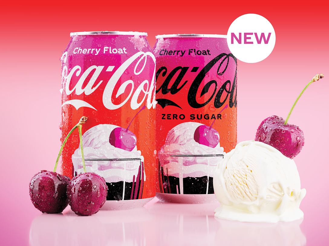 coca-cola cherry float