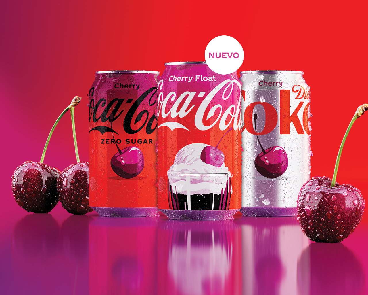 coca-cola cherry float